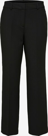 SELECTED FEMME Regular Bügelfaltenhose in Schwarz: predná strana