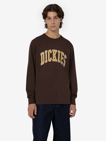 DICKIES Sweatshirt 'AITKIN' in Brown: front