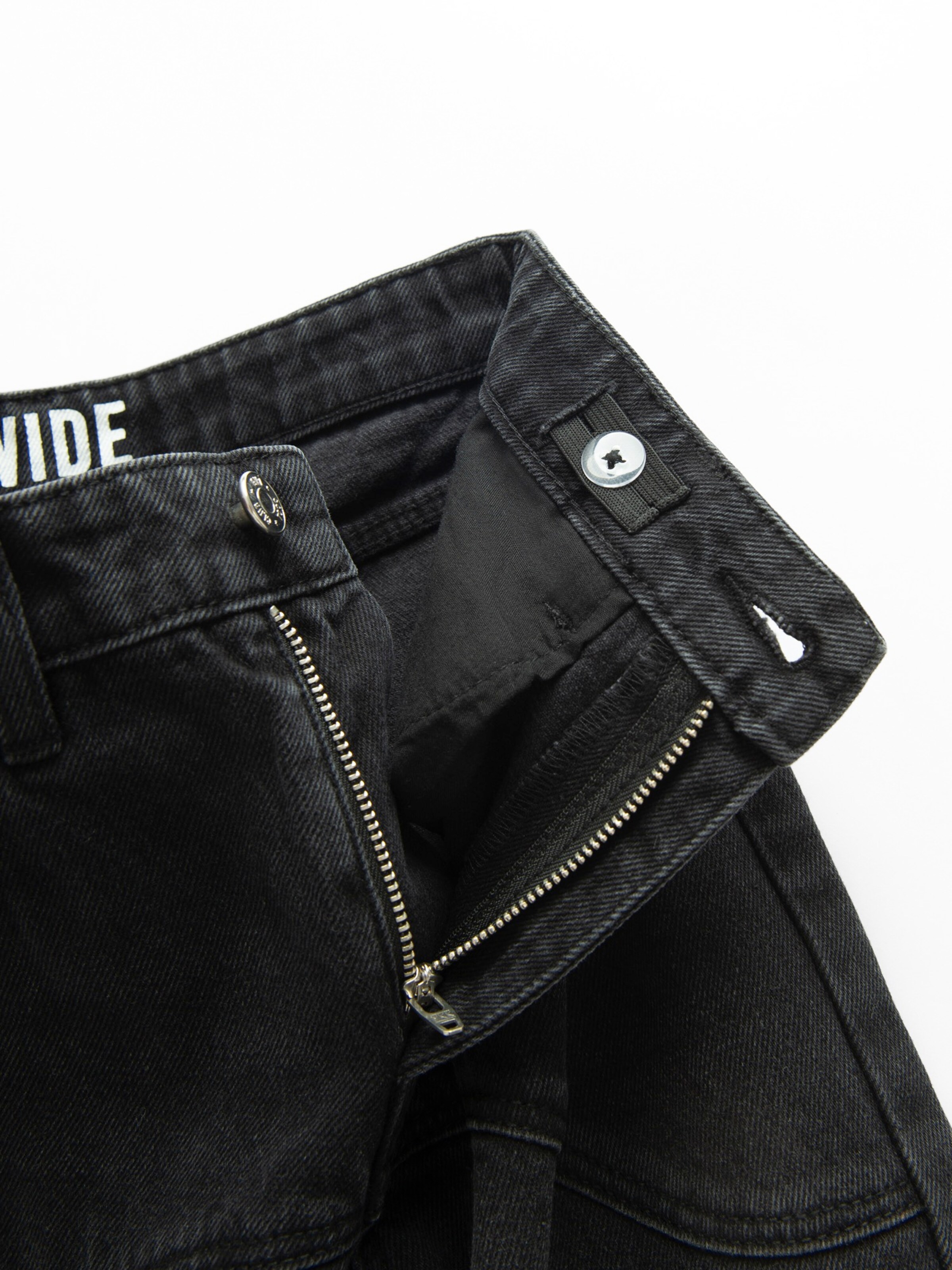 Cool Club Wide Leg Farkut värissä musta