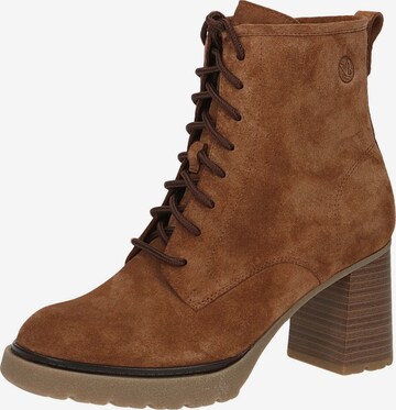 CAPRICE Lace-Up Ankle Boots in Brown: front