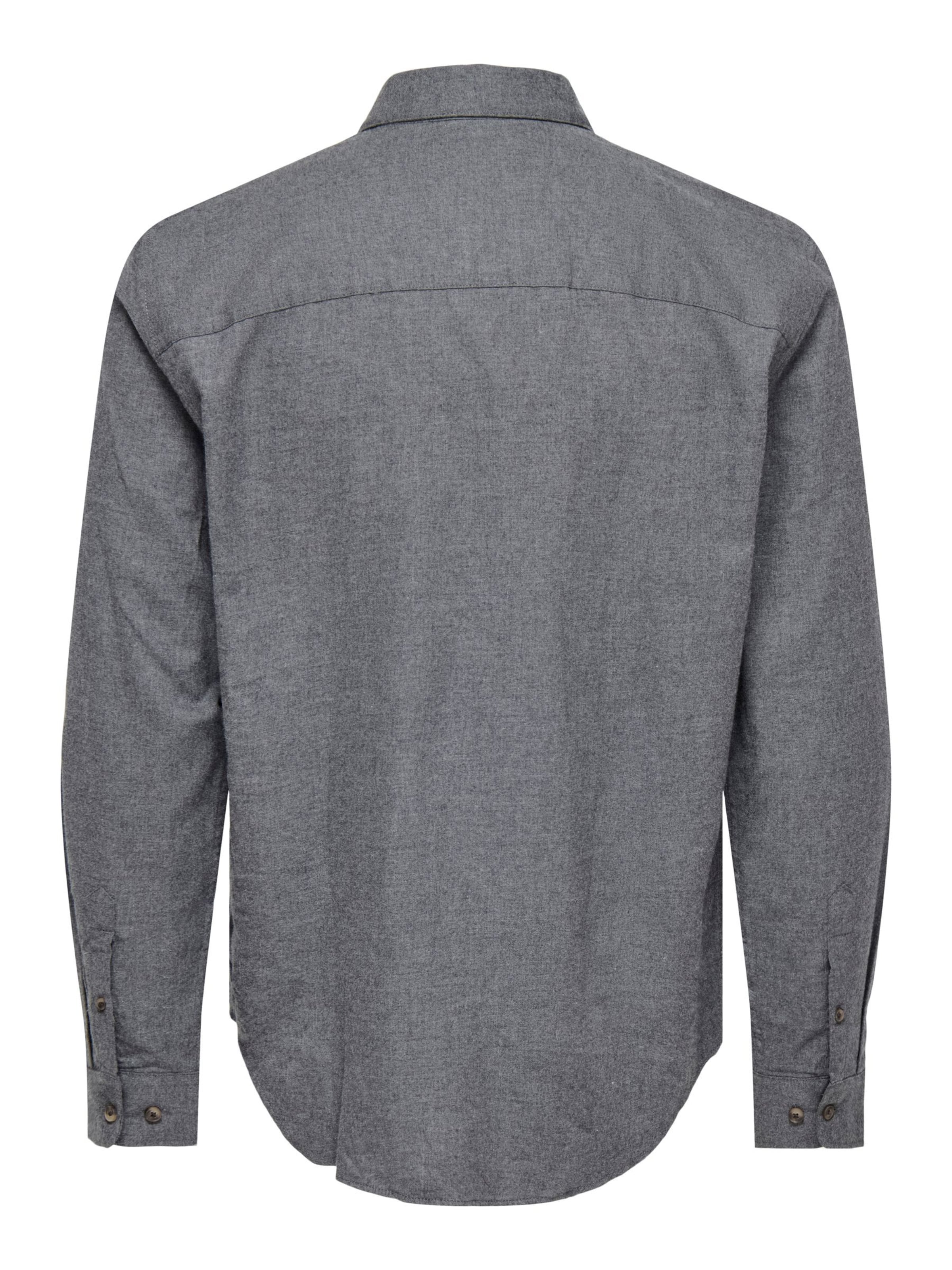 Only & Sons - Ajuste regular Camisa 'JUPITER' en gris