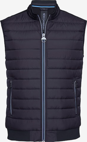 NEW CANADIAN Steppweste in Blau: Vorderseite