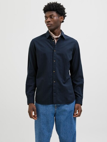Coupe regular Chemise 'JJESummer' JACK & JONES en bleu : devant