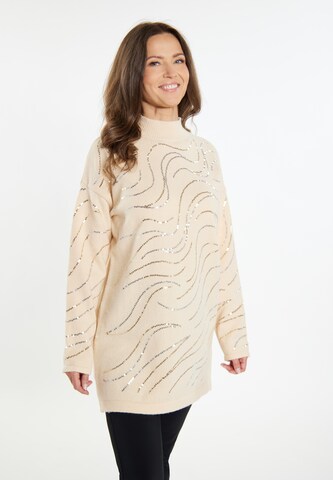 usha BLACK LABEL - Pullover em bege: frente
