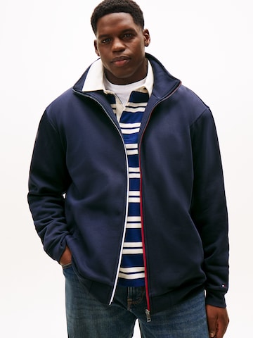 Tommy Hilfiger Big & Tall Ζακέτα φούτερ σε μπλε: μπροστά