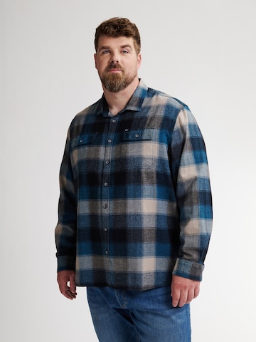 Petrol Industries - Ajuste regular Camisa en azul: frente