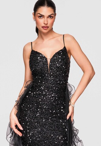 Robe de soirée Ombre en noir