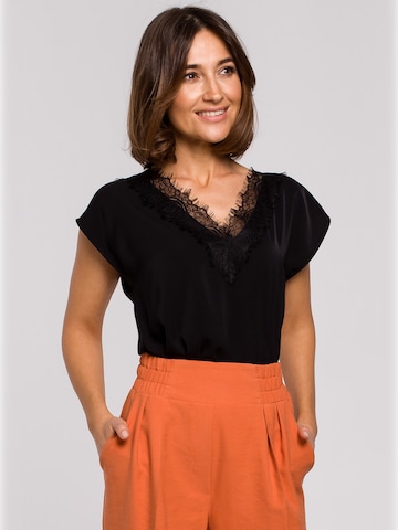 Stylove - Blusa en negro: frente