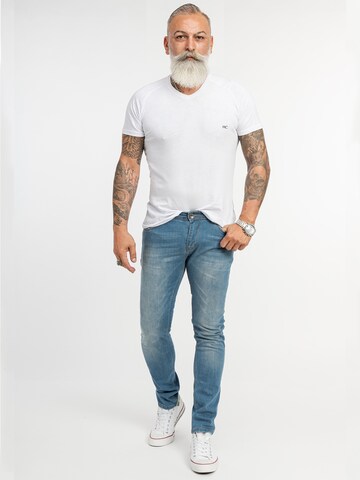 Rock Creek Slimfit Jeans in Blau