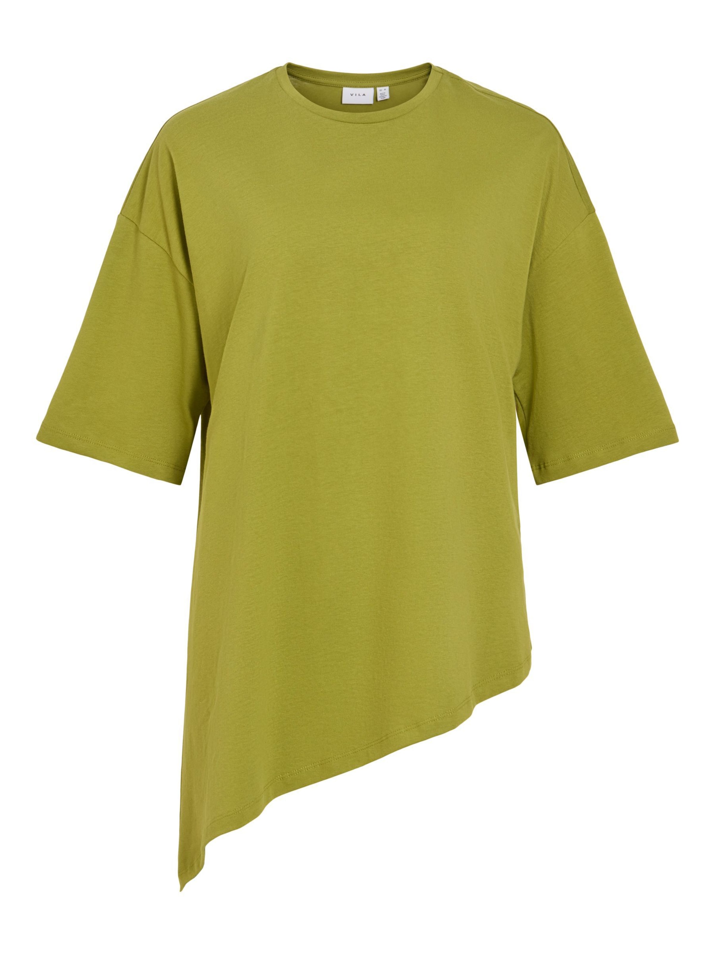 VILA Shirt 'LULIERA' in Groen: voorkant