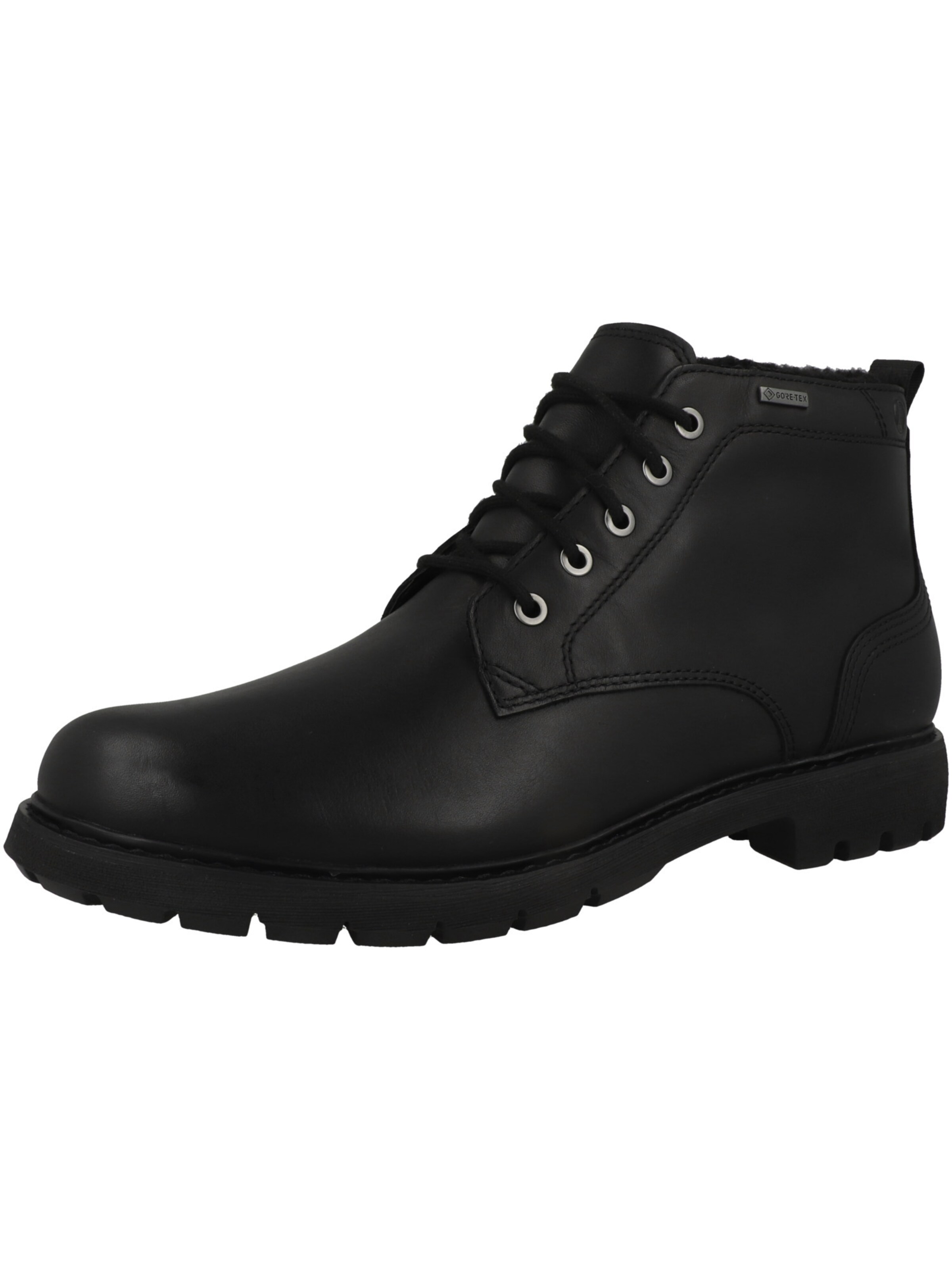 CLARKS - Botas com atacadores 'Batcombe Mix' em preto: frente