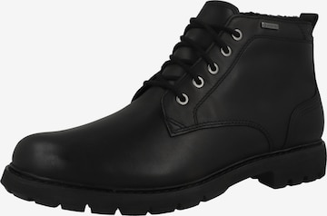 CLARKS - Botas com atacadores 'Batcombe Mix' em preto: frente