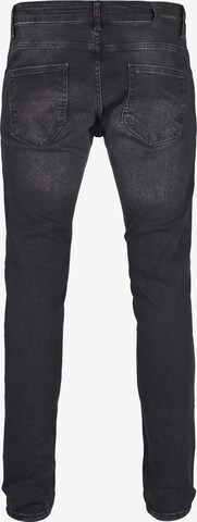 2Y Premium Tapered Jeans in Zwart