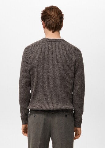 MANGO MAN Sweater 'Joan' in Brown