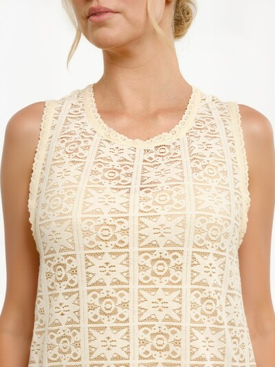Rochie ' ANN ' pe 40 Liberte Essentiel pe crem, Vizualizare produs