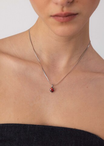 Chaîne 'Sleeky Red Heart' PURELEI en argent