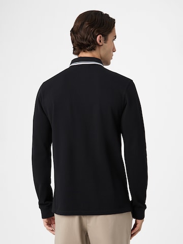 FILA - Camiseta 'BIELLA regular tipped long sleeve polo shirt' en negro