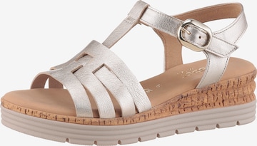 GABOR Sandals in Gold: front
