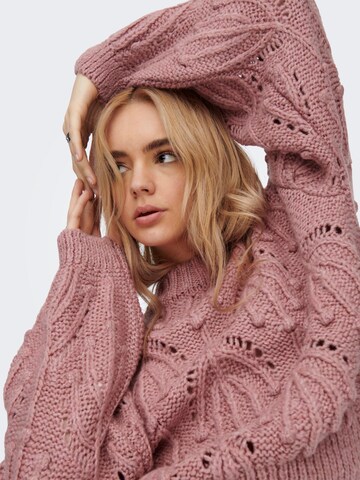 ONLY Sweter 'JANE' w kolorze różowy