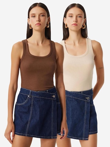 Happiness İstanbul - Top 'Tanktops & Camis' em castanho: frente