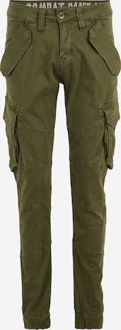 Pantalon cargo 'Combat' ALPHA INDUSTRIES en vert : devant
