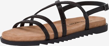 TAMARIS Sandalen met riem in Zwart: voorkant