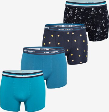 Boxers Happy Shorts en bleu : devant