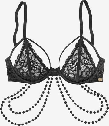 Soutien-gorge JETTE en noir : devant