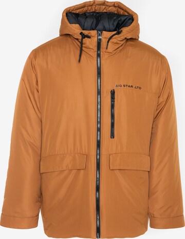 BIG STAR Between-Season Jacket 'Gurkan' in Brown: front