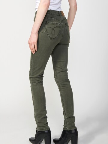 KOROSHI Slimfit Jeans in Grün