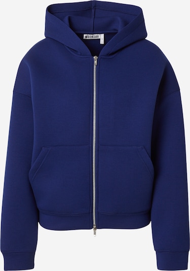 WEEKDAY Collegetakki 'Scarlet' värissä tummansininen, Tuotenäkymä