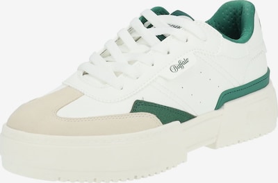 BUFFALO Sneaker low in stone / grün / weiß, Produktansicht