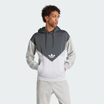 ADIDAS ORIGINALS Sweatshirt 'Adicolor Cutline' in Grijs: voorkant