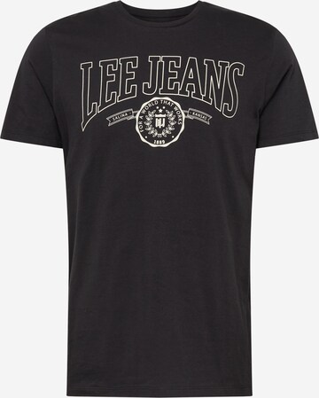 Lee T-Shirt 'VARSITY' in Schwarz: predná strana