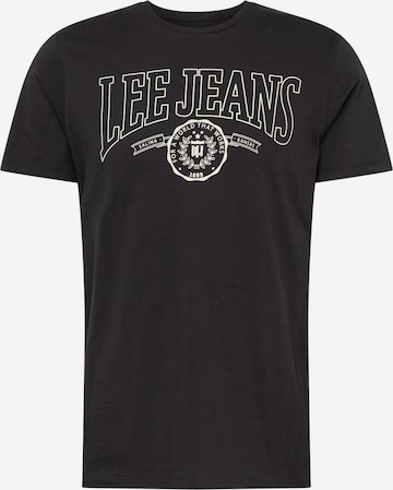 Lee T-Shirt 'VARSITY' in Schwarz: predná strana