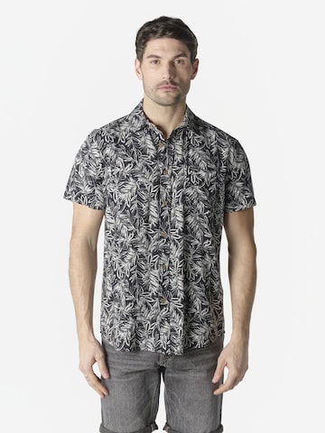 Coupe regular Chemise KOROSHI en noir : devant