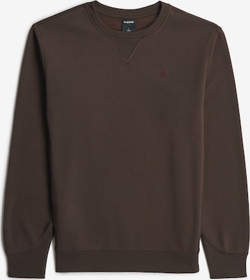 G-STAR Sweatshirt 'Premium Core' in Bruin: voorkant