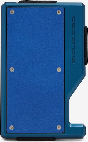 Piquadro Portemonnee in Blauw: voorkant