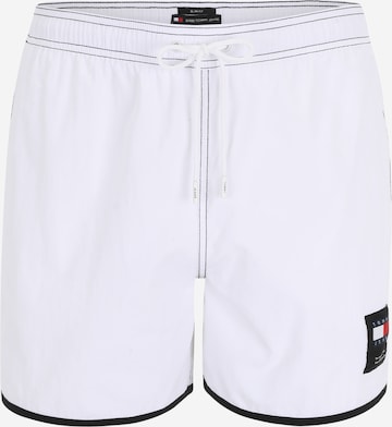 Tommy Jeans Zwemshorts in Wit: voorkant