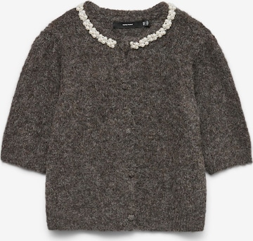 VERO MODA Gebreid vest 'VMOcean' in Bruin: voorkant