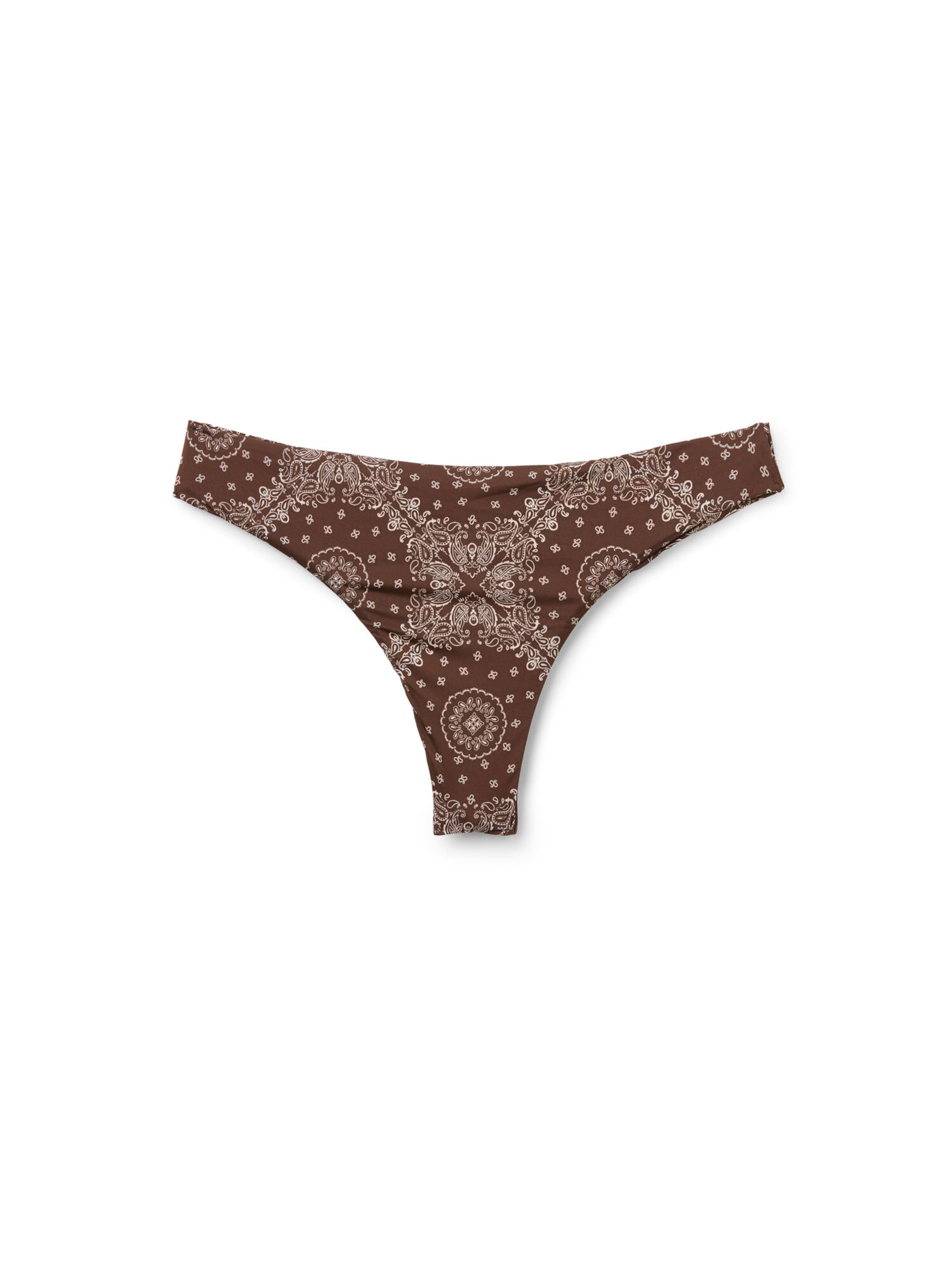 Tezenis Bikini Bottoms in Brown: front