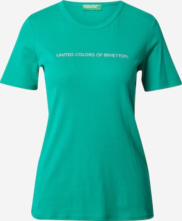 žalia UNITED COLORS OF BENETTON Marškinėliai: priekis
