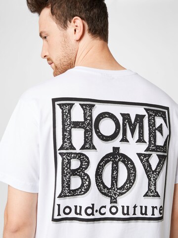 T-Shirt 'Old School' HOMEBOY en blanc