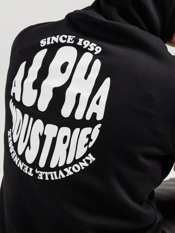 ALPHA INDUSTRIES Mikina – černá