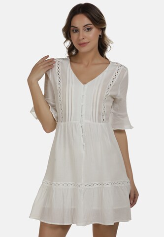 Robe DreiMaster Vintage en blanc : devant