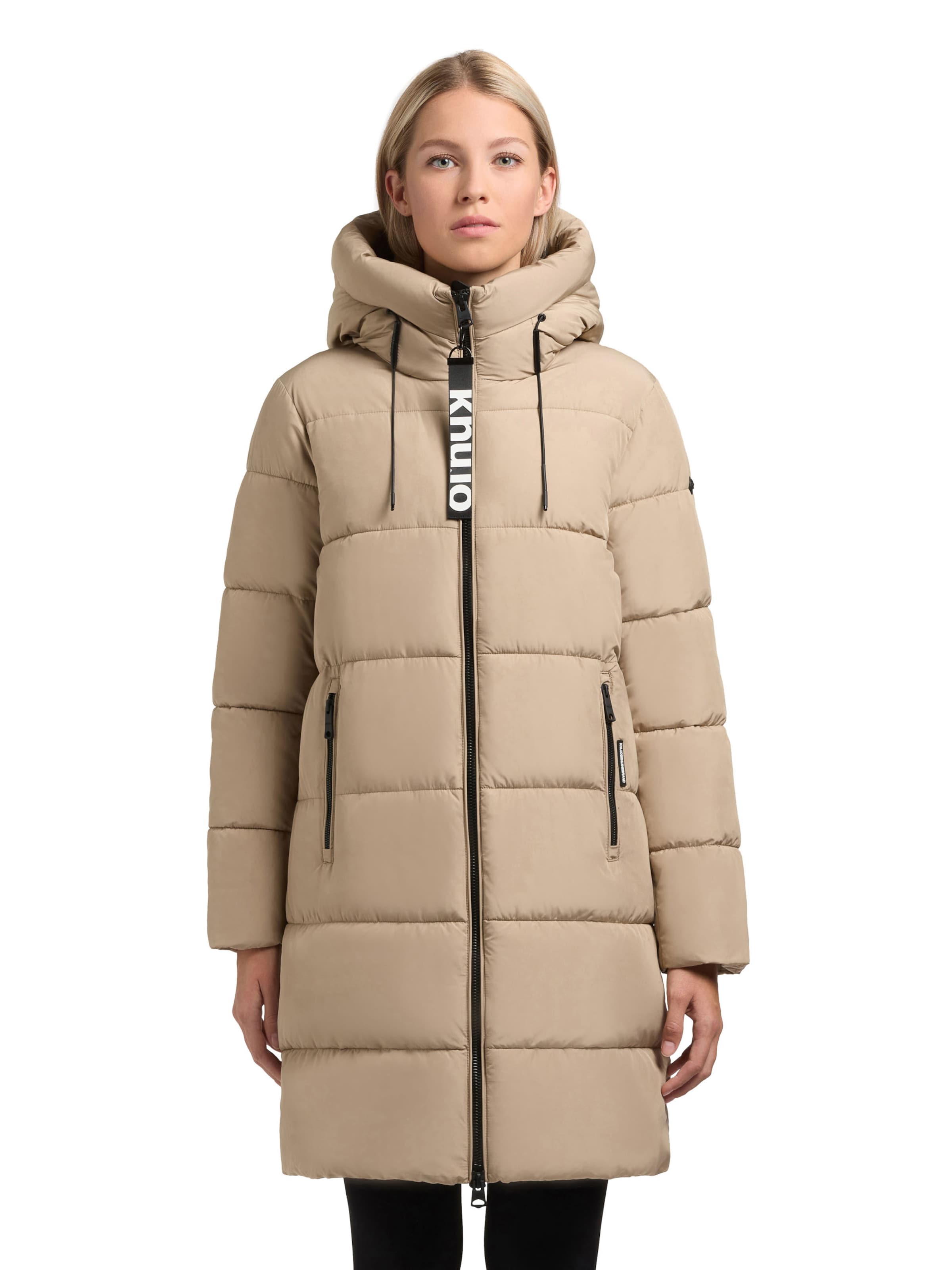 khujo Winter Coat in Beige: front