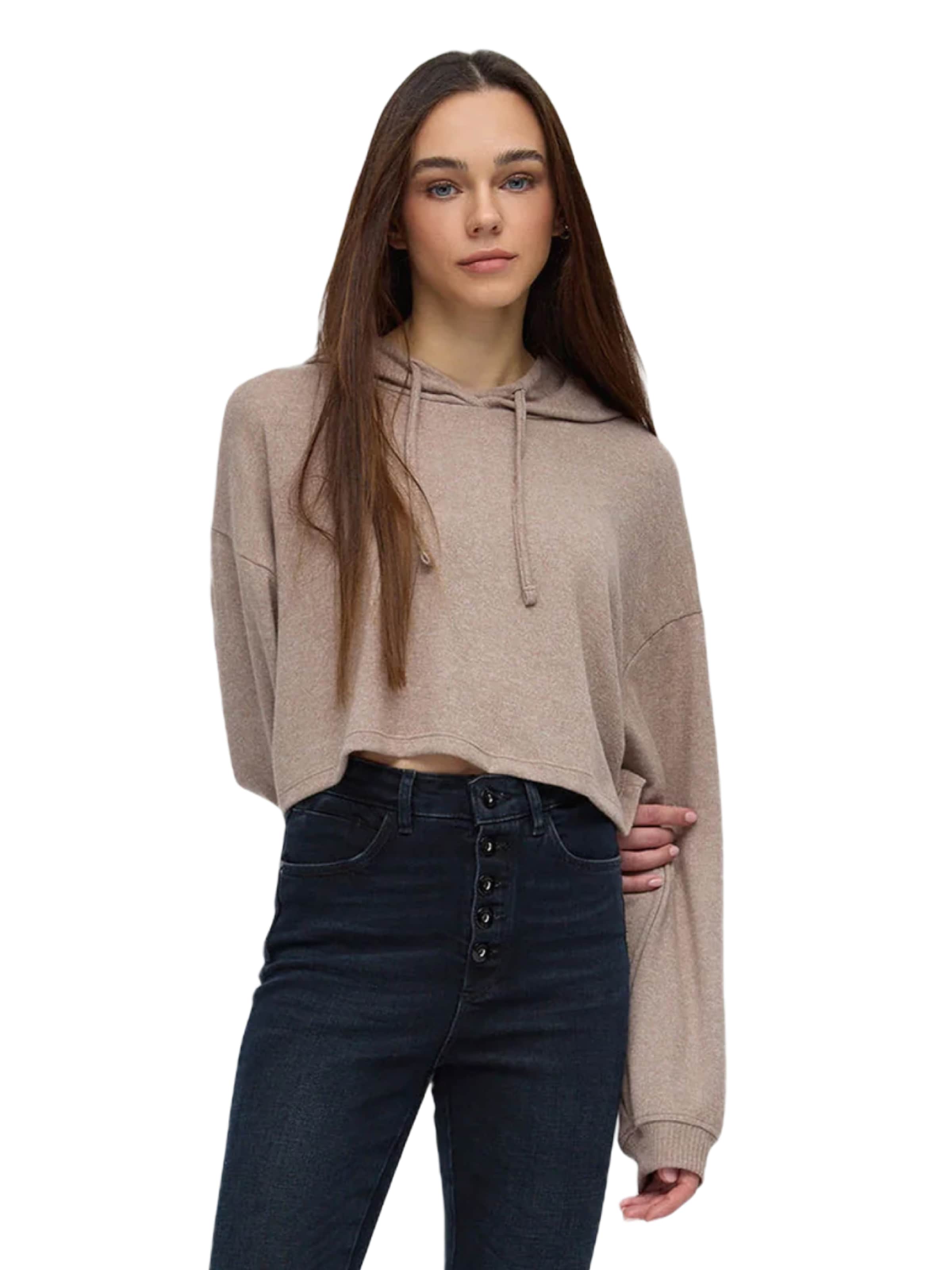 No Matter What Sweatshirt 'Ball' in Beige