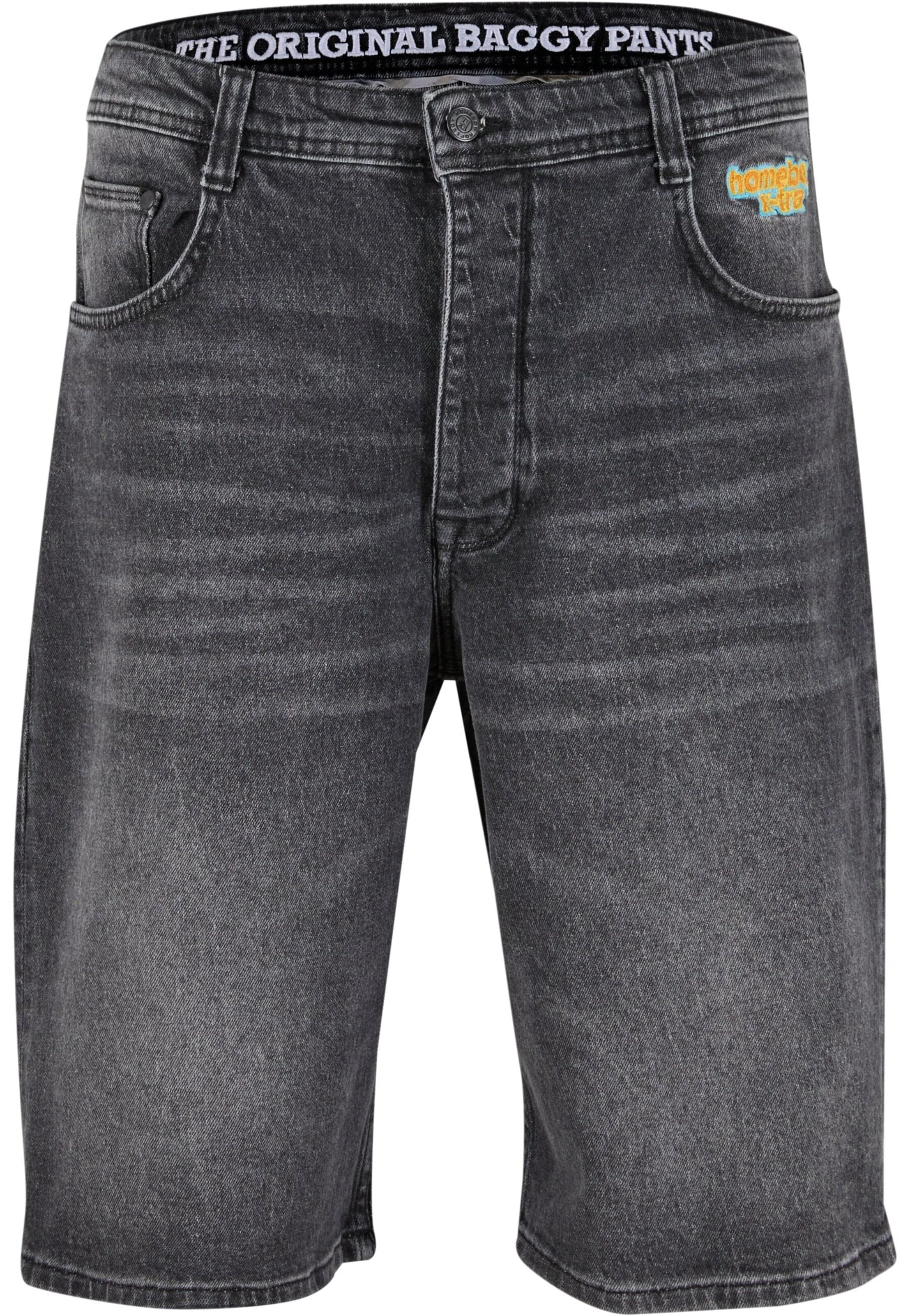 HOMEBOY Baggy Džíny – černá: přední strana