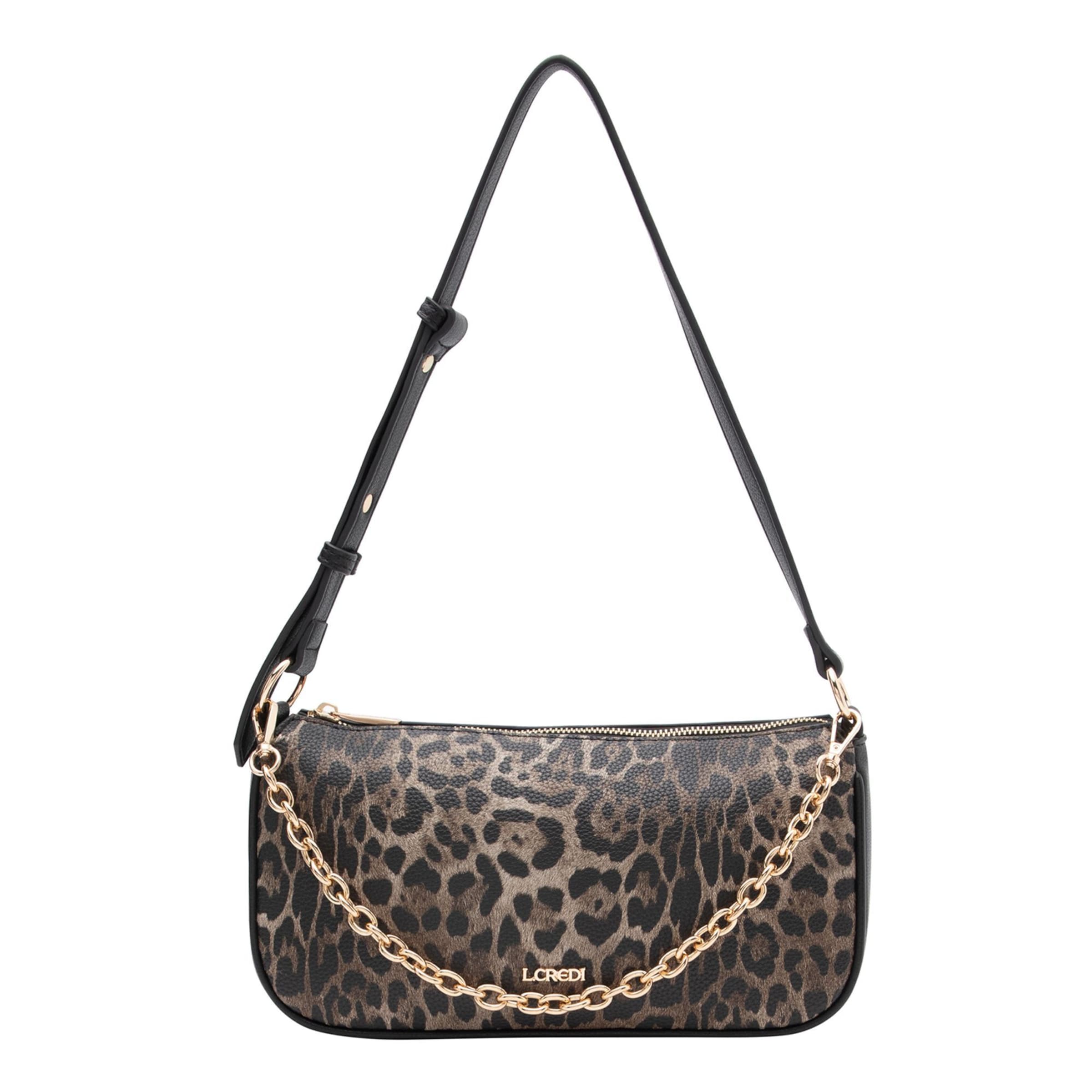 L.CREDI Schoudertas &#x27;Phaedra&#x27; in Bruin: voorkant