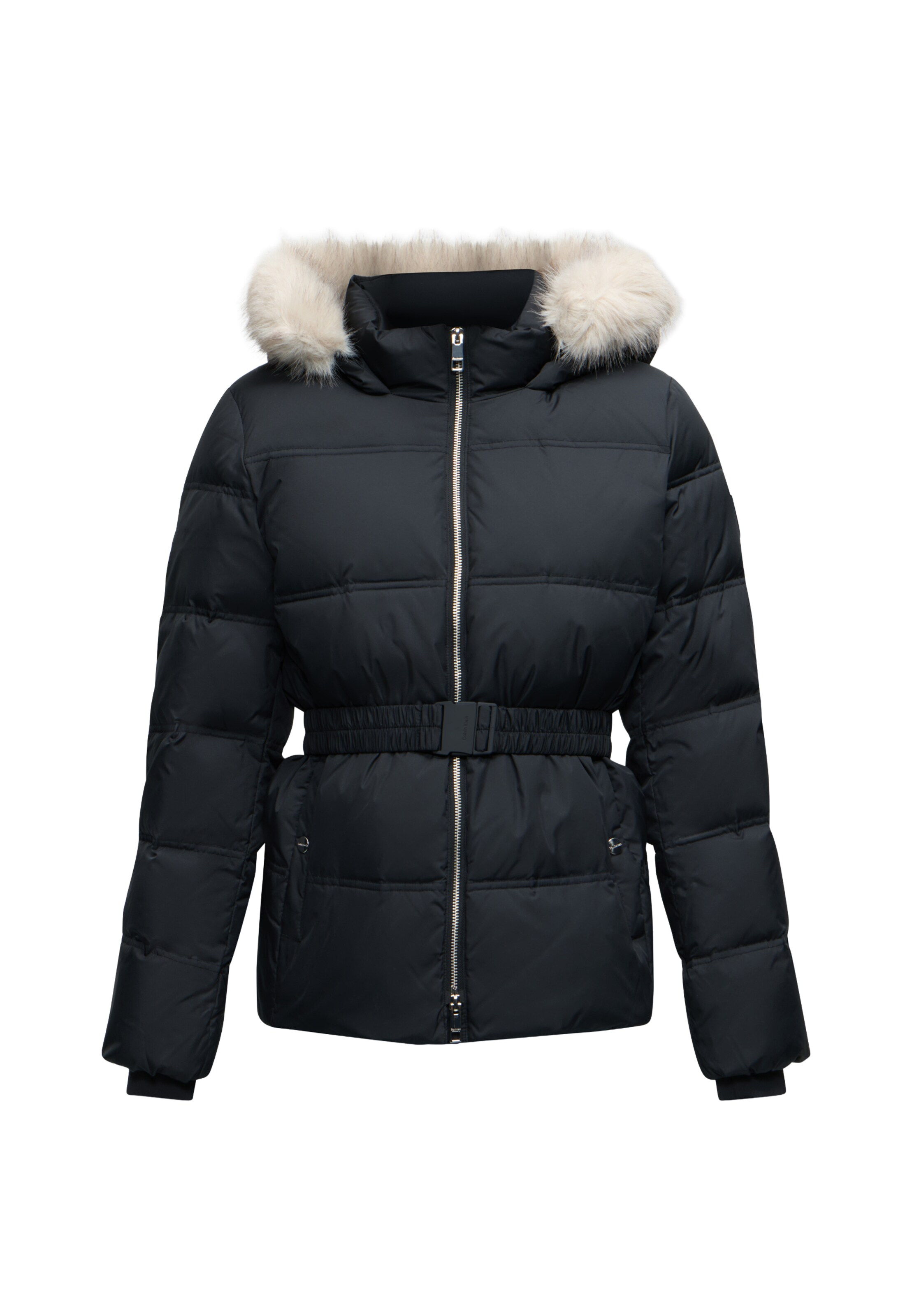 Calvin Klein Winterjas in Zwart: voorkant